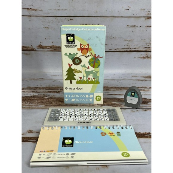 CRICUT Cartridge Cutter - GIVE A HOOT Pre-Owned Unknown Link Status - Picture 1 of 3